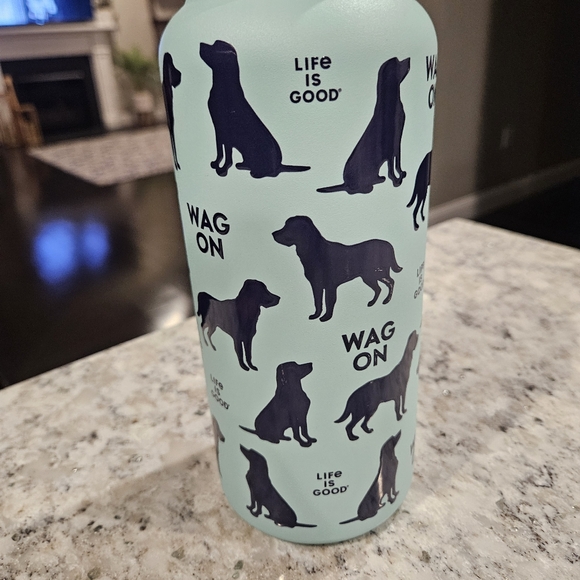 Life is Good 26oz "Wag On" Stainless Steel Insulated Water Bottle Brand NWT Nee - Picture 4 of 6